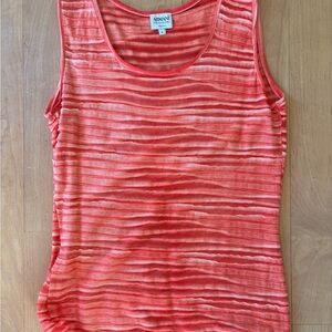Giorgio Armani Women's Striped Coral Tank Top